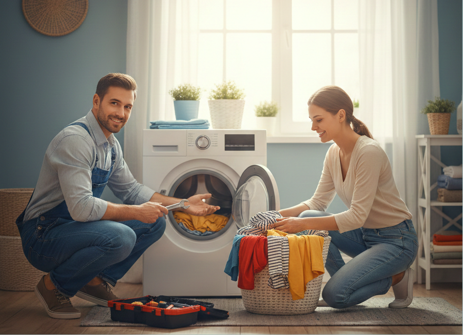 صيانة غسالة - اصلاح اعطال الغسالة